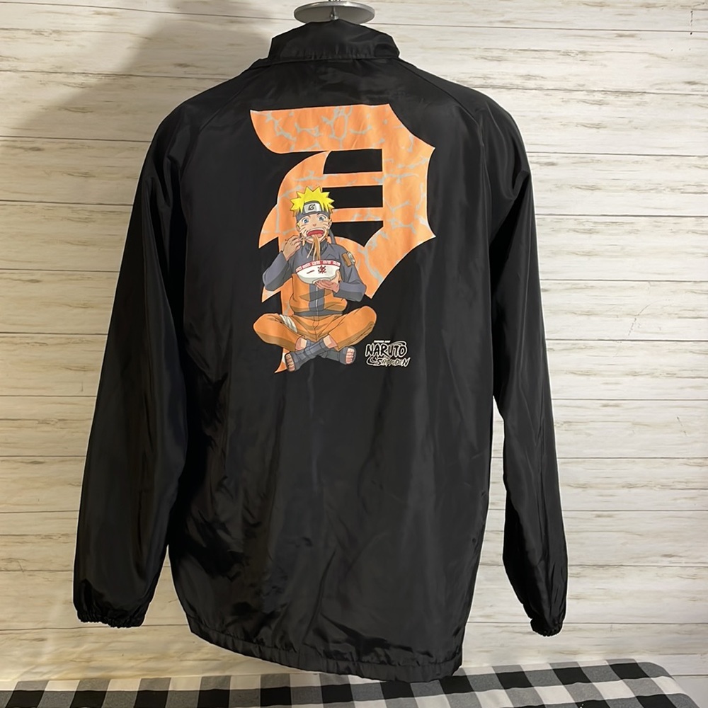 EXC! Shonen Jump Naruto Shippuden Primitive Skateboarding Jacket Large Black